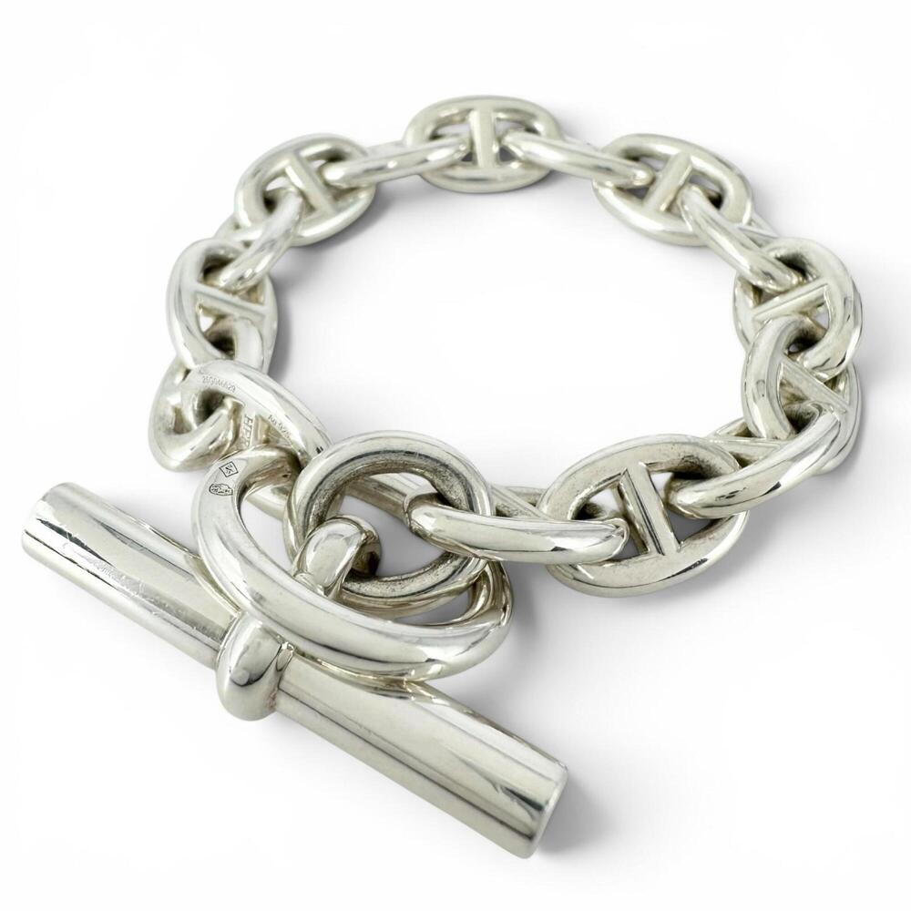 HERMES Silver Charm Bracelet